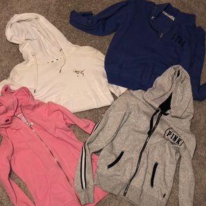 Bundle of 4 VS/PINK sweatshirts